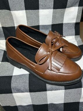 Brown Kiltie Tassel Loafers